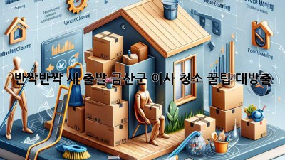 ✨ 반짝반짝 새 출발! 금산군 이사 청소, 꿀팁 대방출 🏡